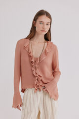 Hoss Intropia India. Chaqueta de punto Rosa