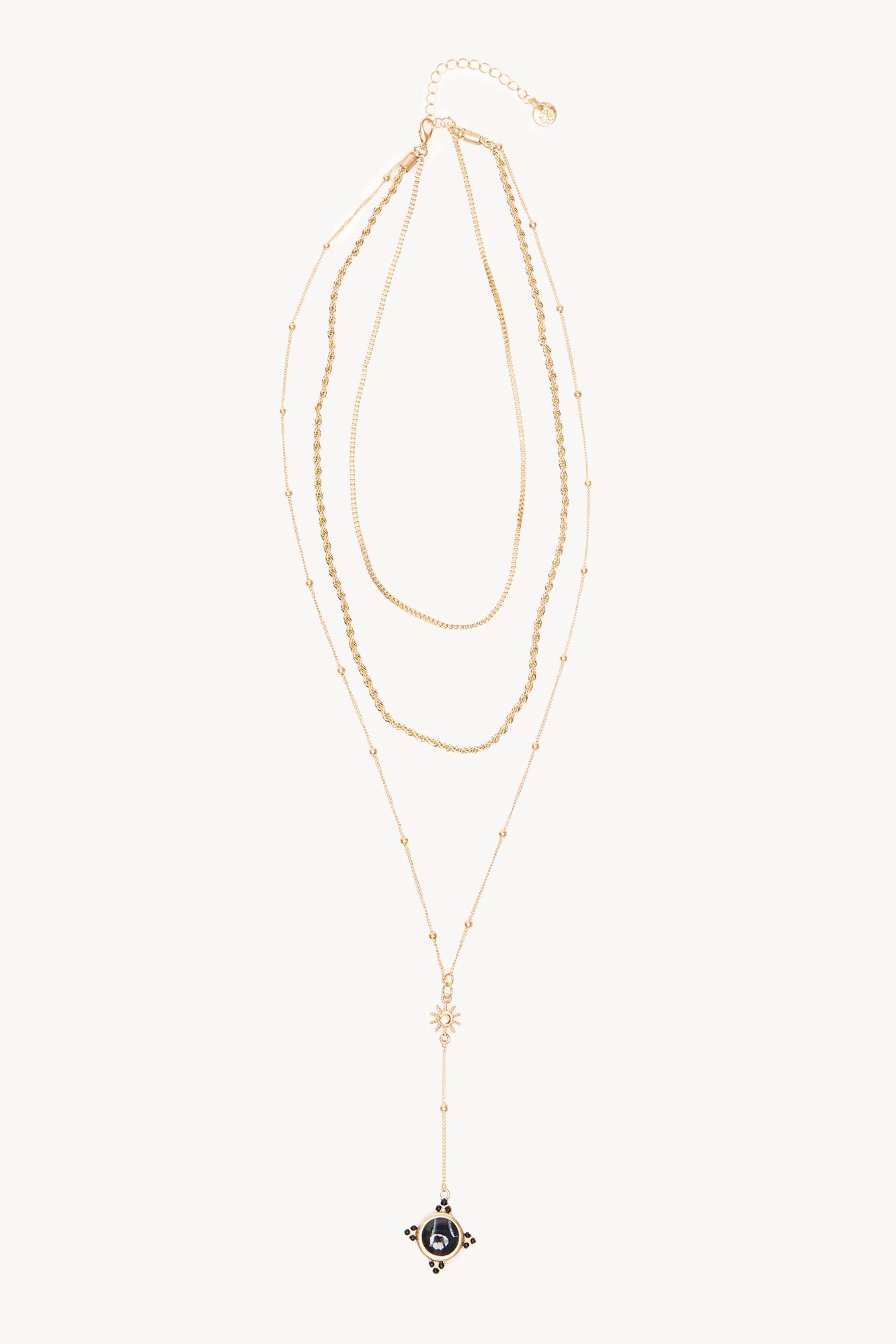 Hoss Intropia Mar&iacute;a. Collar largo multicadenas