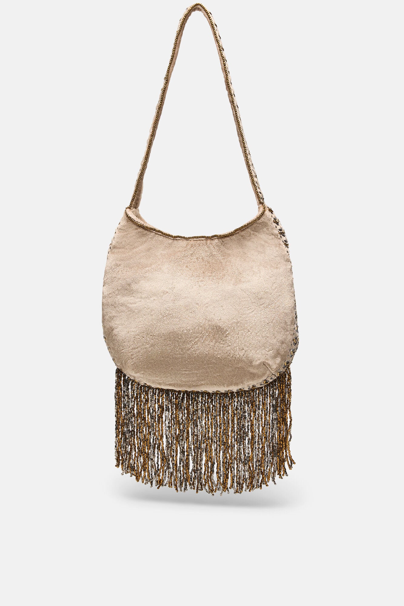 Hoss Intropia Nidia. Bolso bordado con flecos