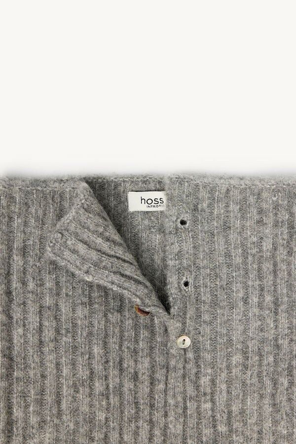 Hoss Intropia Liliana. Cuello de punto con botones Gris