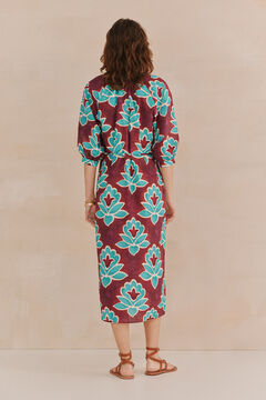 Hoss Intropia Celina. Vestido estampado.  Roxo