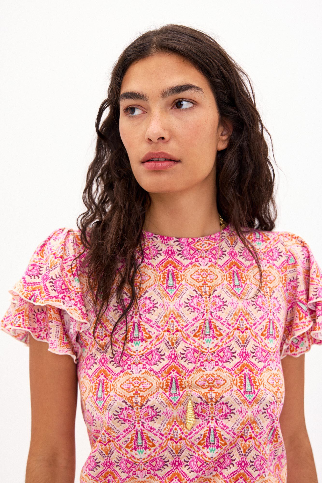 Tegan. Camiseta de algodon estampada Camisetas y tops Hoss Intropia