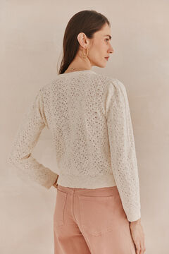 Hoss Intropia Saray. Jersey cuello redondo Marfil