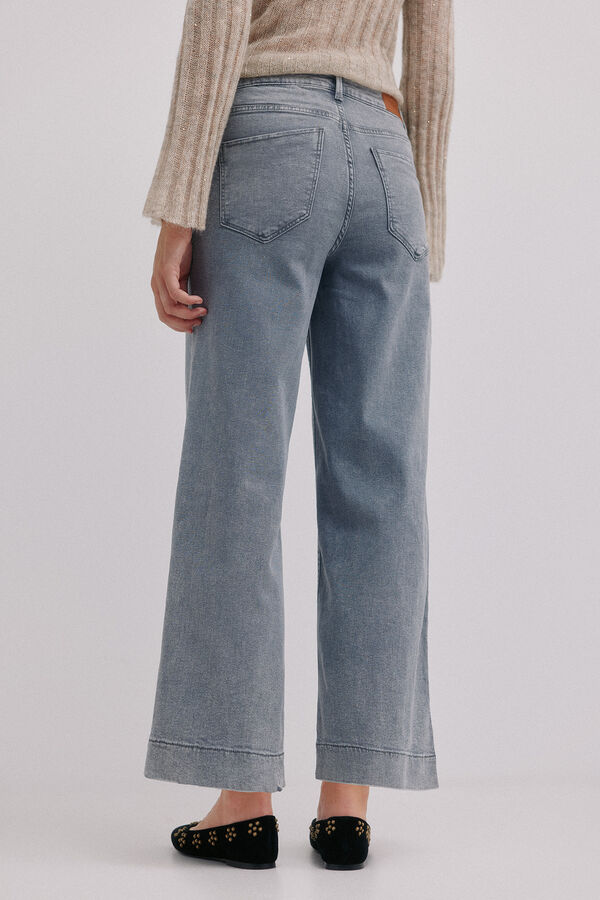 Hoss Intropia Berta. Vaqueros wide leg Gris