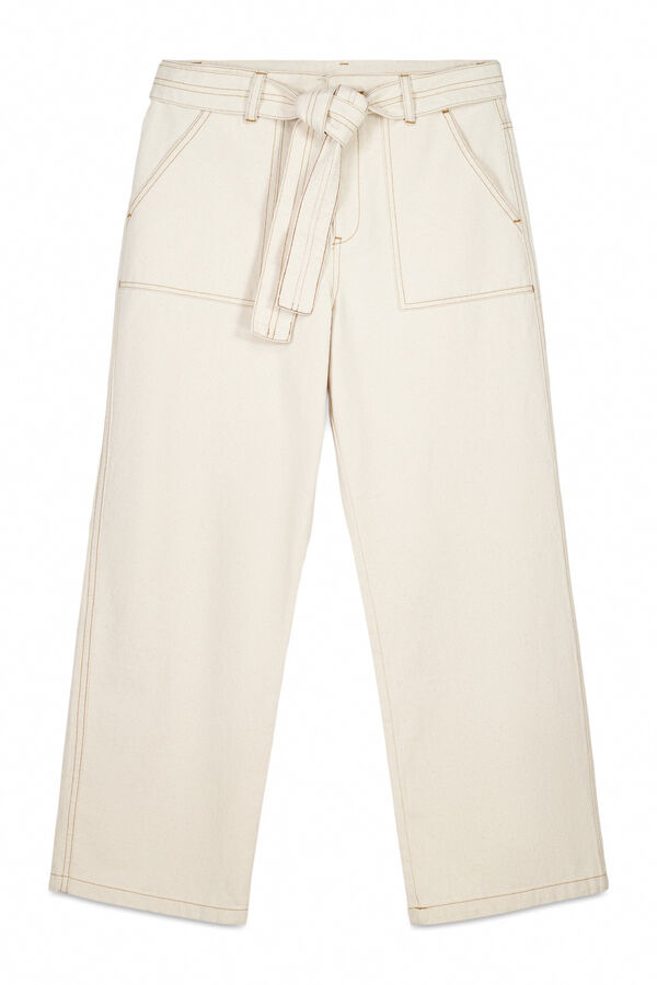 Hoss Intropia Paloma. Jeans fluido Marfil