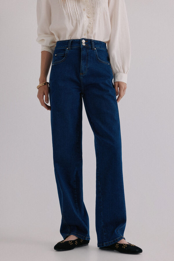 Hoss Intropia Babette. Jeans estruturado Azul
