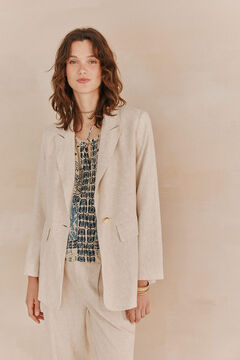 Hoss Intropia Elise. Blazer ajustado Ecru