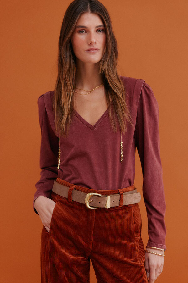 Hoss Intropia Maialen. T-shirt com efeito lavado Granada