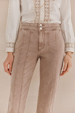 Hoss Intropia Poppy. Jeans cortes Marfil