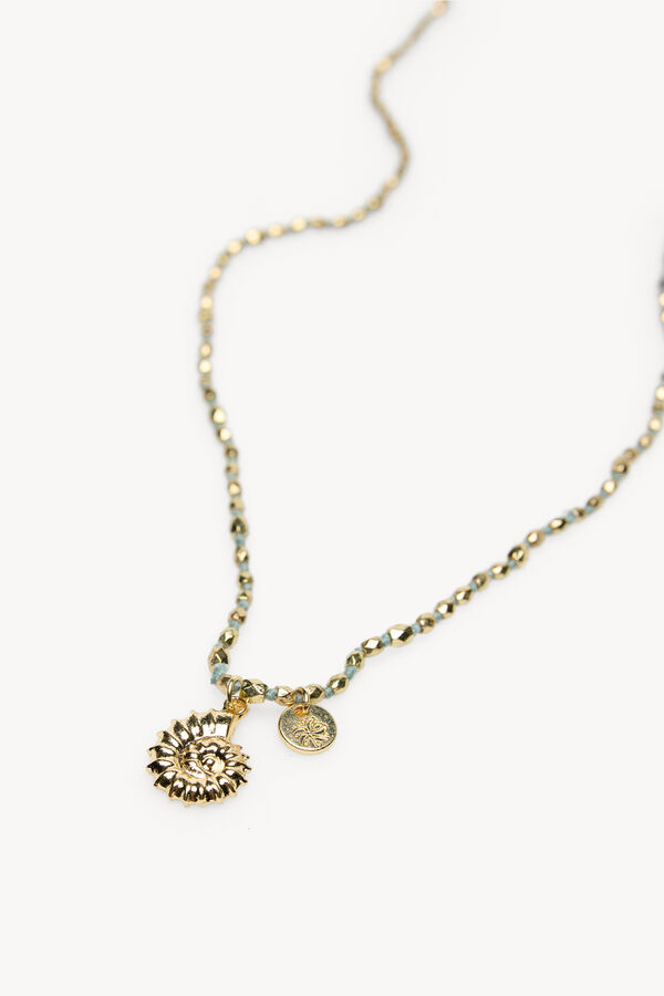 Hoss Intropia Leticia. Colar de contas mediterr&acirc;neo. Cinzento