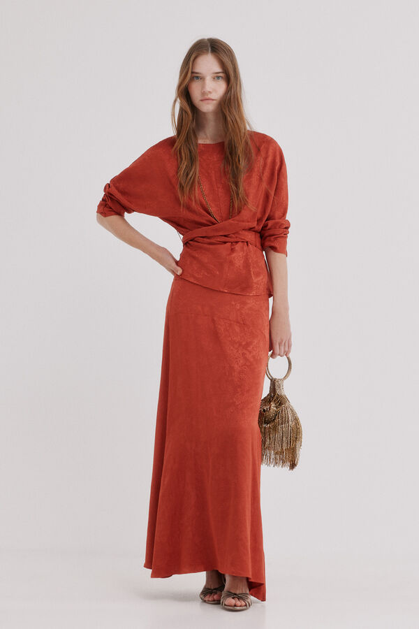 Hoss Intropia Clea. Blusa jacquard Subiu