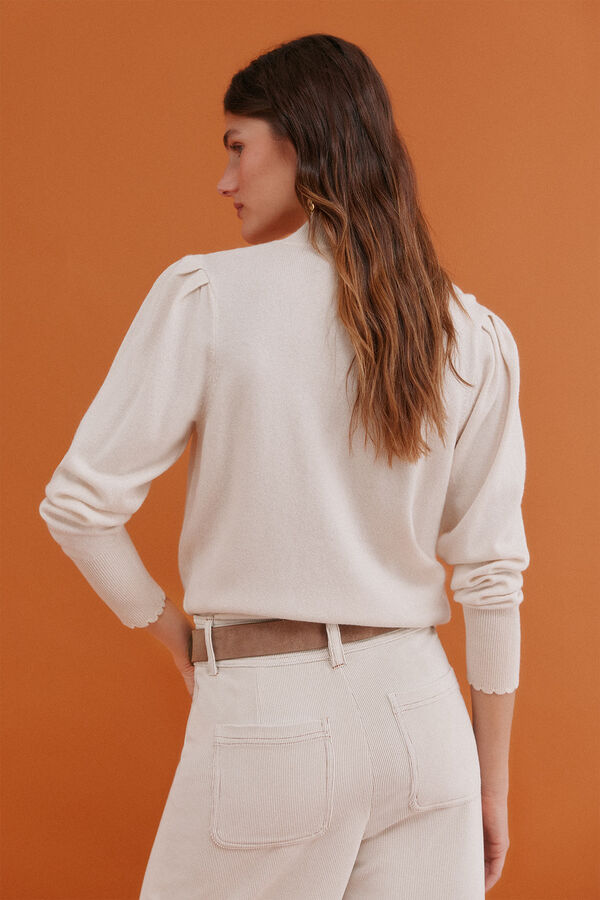 Hoss Intropia Ingrid. Jersey manga larga Beige