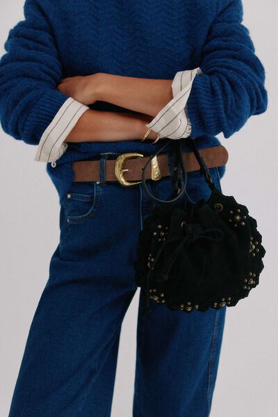 Hoss Intropia Numa. Bolso bandolera de serraje