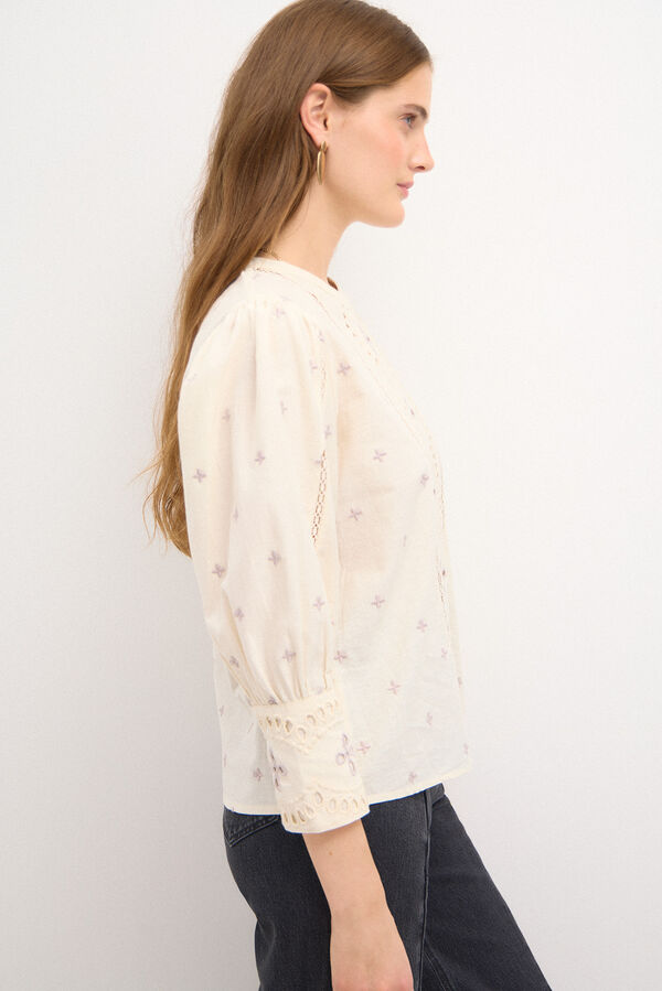 Hoss Intropia Candelaria. Blusa bordados Marfil