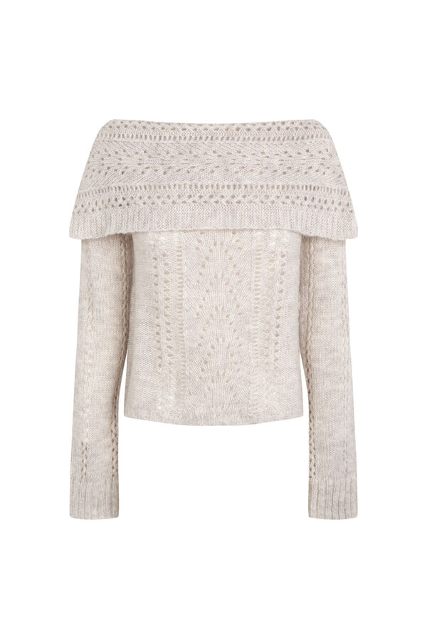 Hoss Intropia Ilaria.Jersey bardot Marfil