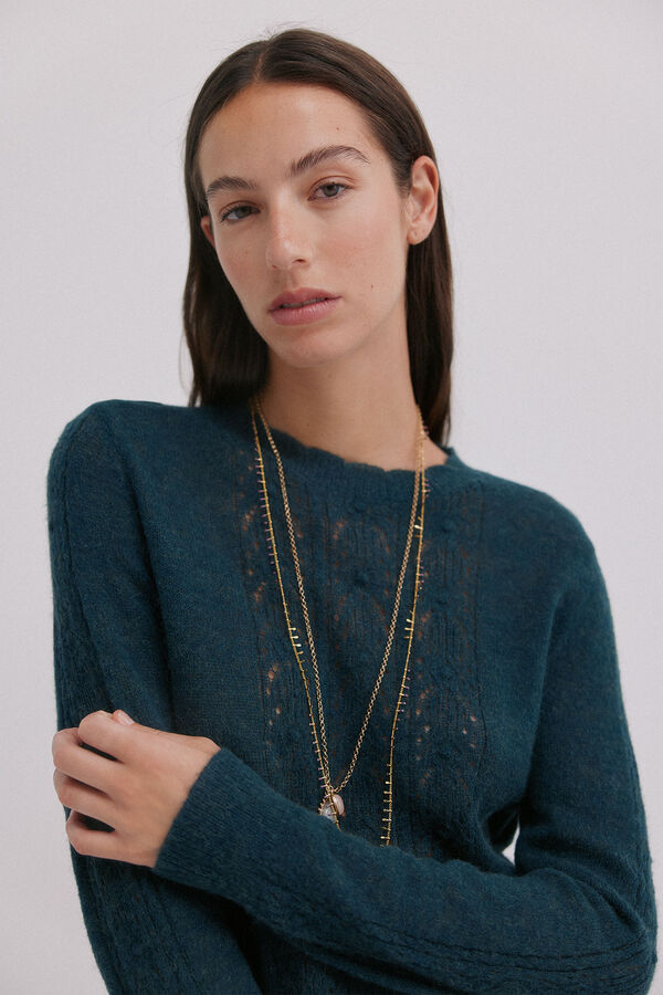 Hoss Intropia Isabella. Jersey calado Gris