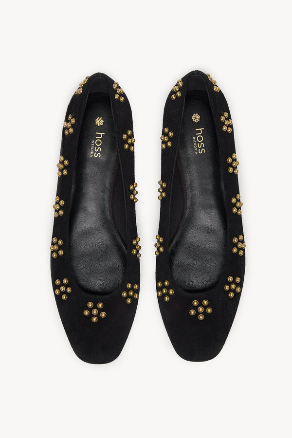 Hoss Intropia Maitane. Bailarinas de croute com tachas Preto