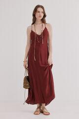 Hoss Intropia Vestido lencero bordado Amalia Granada