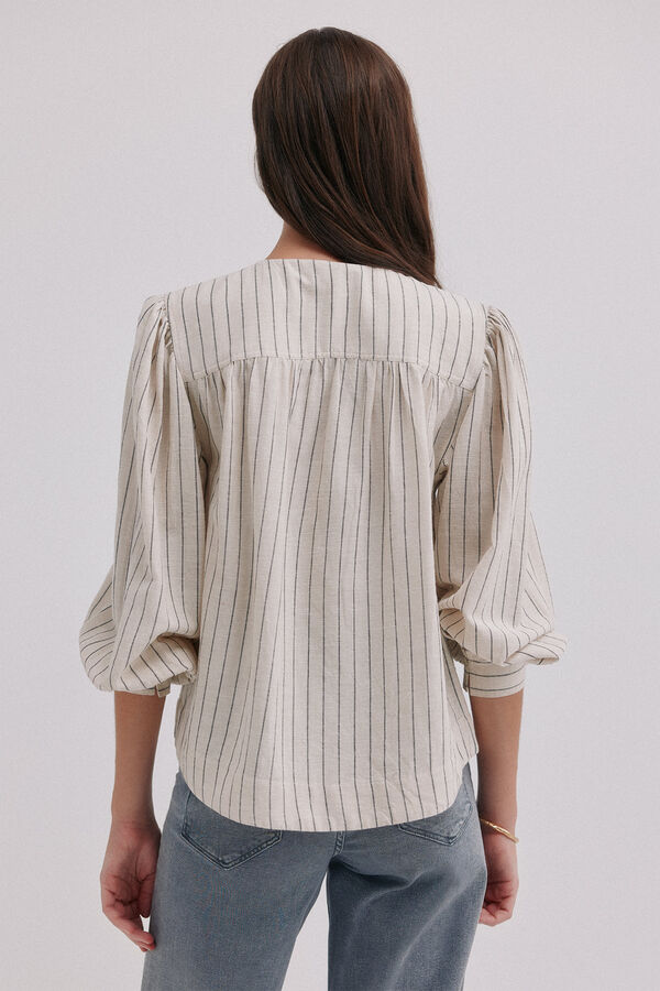 Hoss Intropia Griselda. Blusa a rayas Marfil