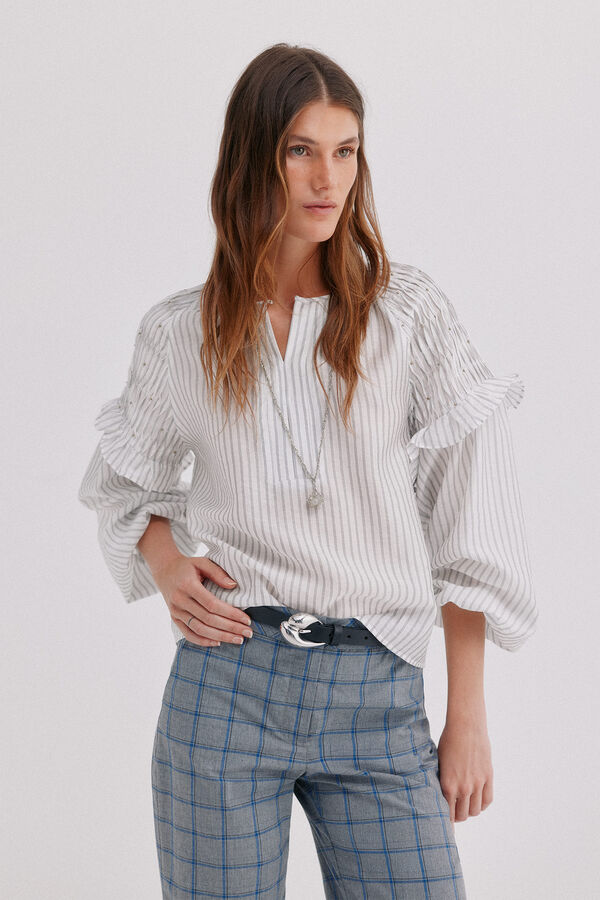 Hoss Intropia Cedra. Blusa de rayas Azul