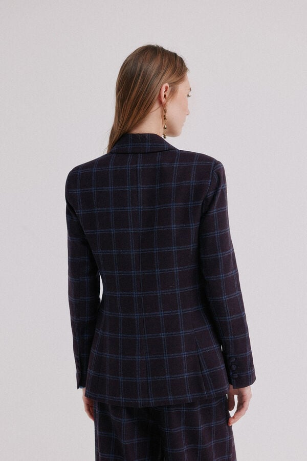 Hoss Intropia Emerald. Blazer aos quadrados Azul