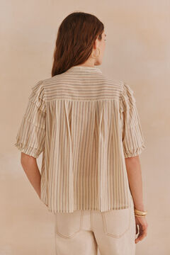 Hoss Intropia Georgina. Blusa rayas Marfil