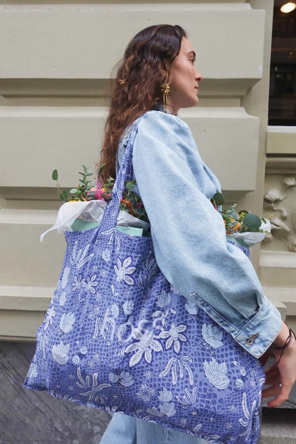 Hoss Intropia Numa. Bolsa de tela Azul