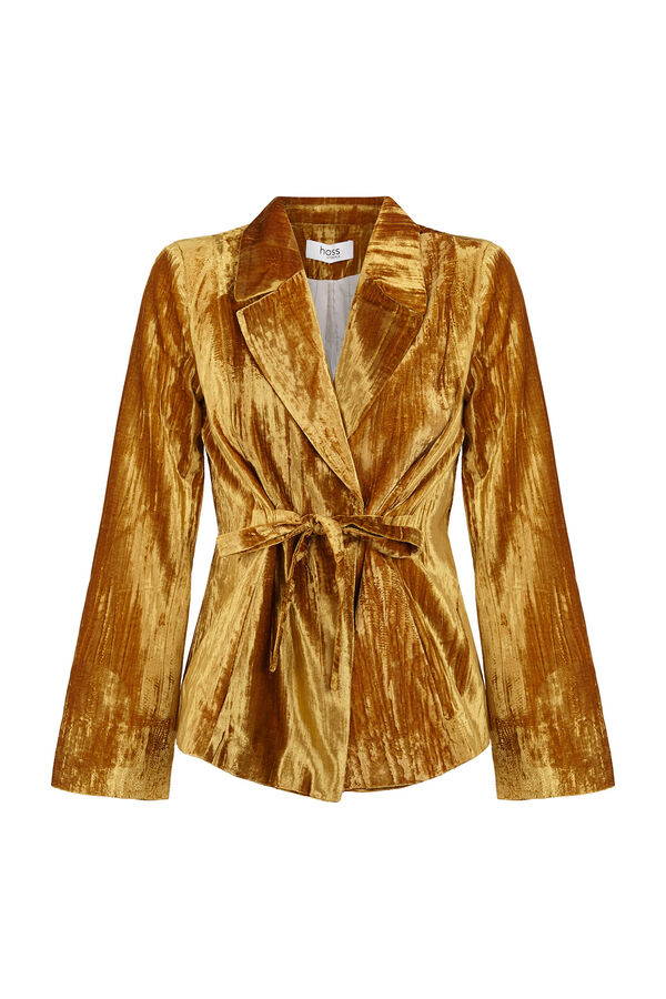 Hoss Intropia Erin. Blazer com laçada Dourado
