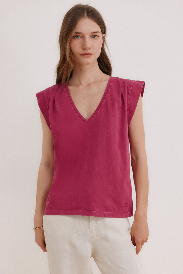 Hoss Intropia T-shirt lavada Manuela Roxo