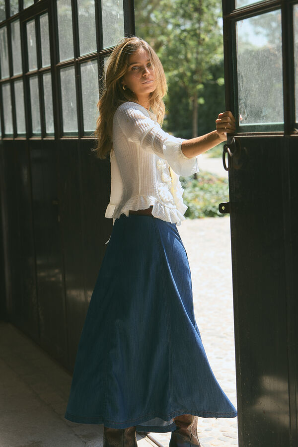 Hoss Intropia Rocío. Saia denim Azul