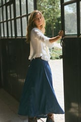 Hoss Intropia Rocío. Saia denim Azul