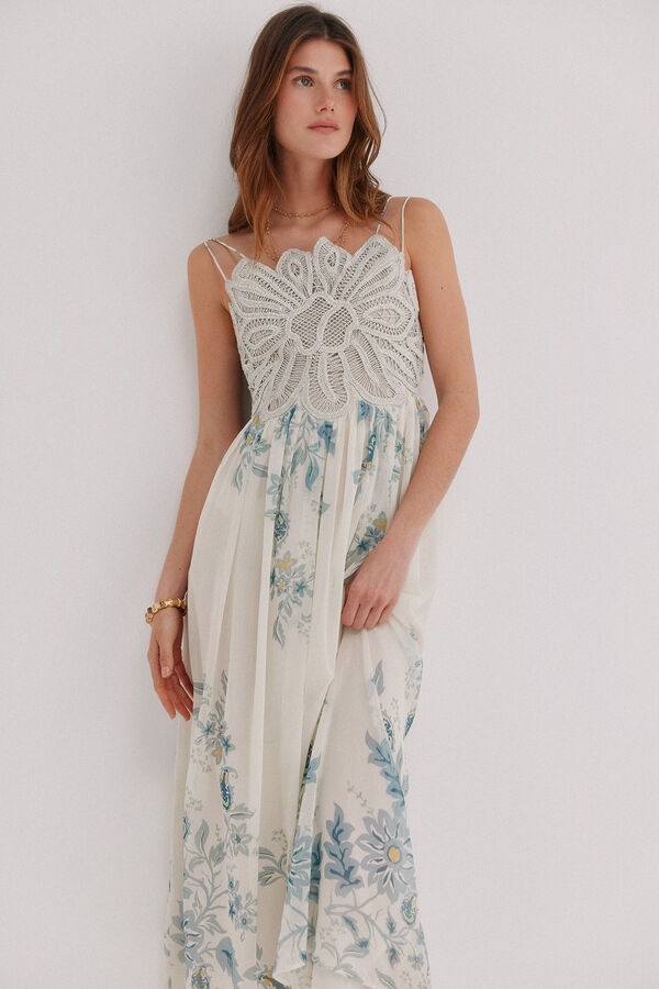 Hoss Intropia Ava. Vestido estampado white