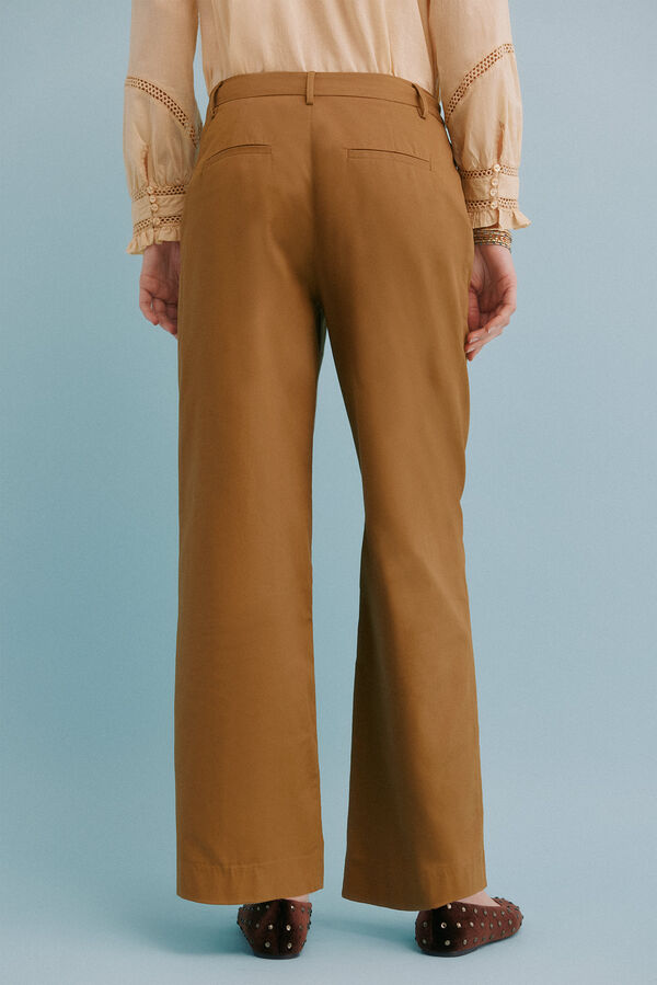 Hoss Intropia Paula. Pantalón con pliegues Amarillo