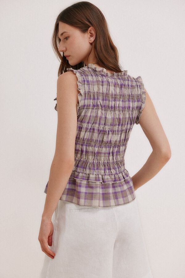 Hoss Intropia Galilea. Top xadrez Roxo