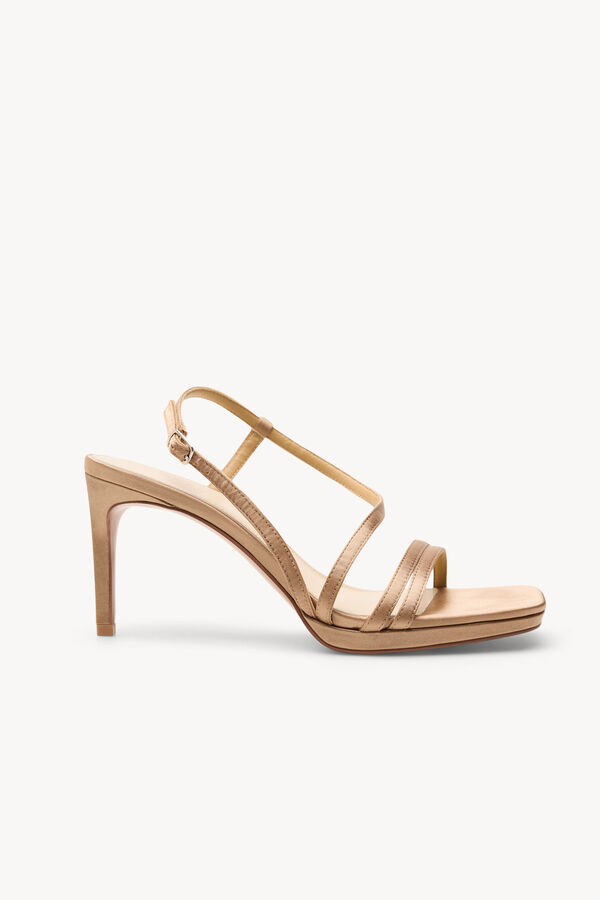 Hoss Intropia M&oacute;nica. Sandalias tac&oacute;n sat&eacute;n Arena
