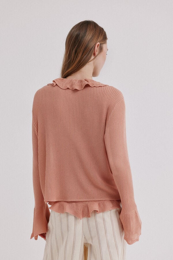 Hoss Intropia India. Chaqueta de punto Rosa