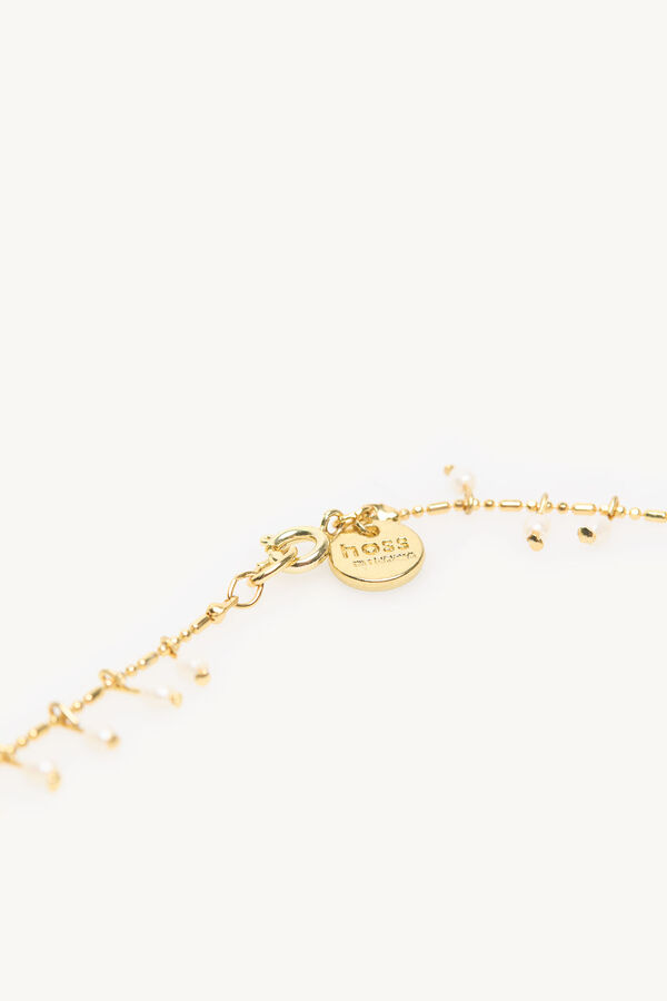 Hoss Intropia Nelly. Colar de pérolas Dourado