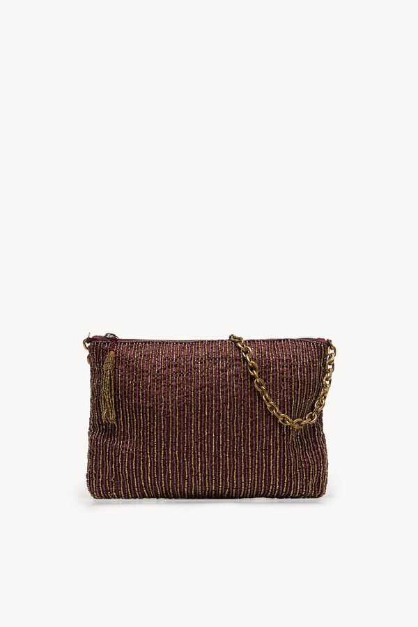 Hoss Intropia Nahia. Bolso de abalorios Dorado