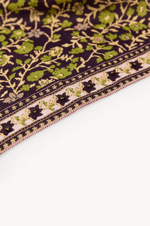 Hoss Intropia Laraine. Bandana em algod&atilde;o estampada Multicolorido