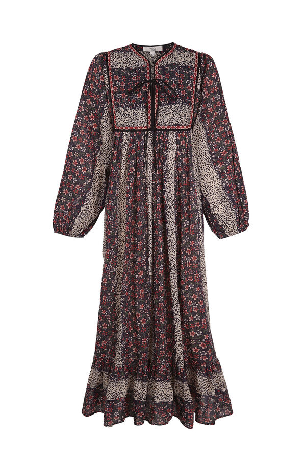 Hoss Intropia Ariane. Vestido estampado. Estampado rojo