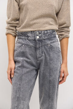 Hoss Intropia Olinda. Jeans de corte reto Cinzento