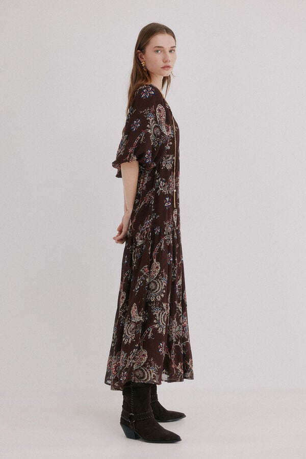 Hoss Intropia Adela. Vestido estampado Estampado Marron