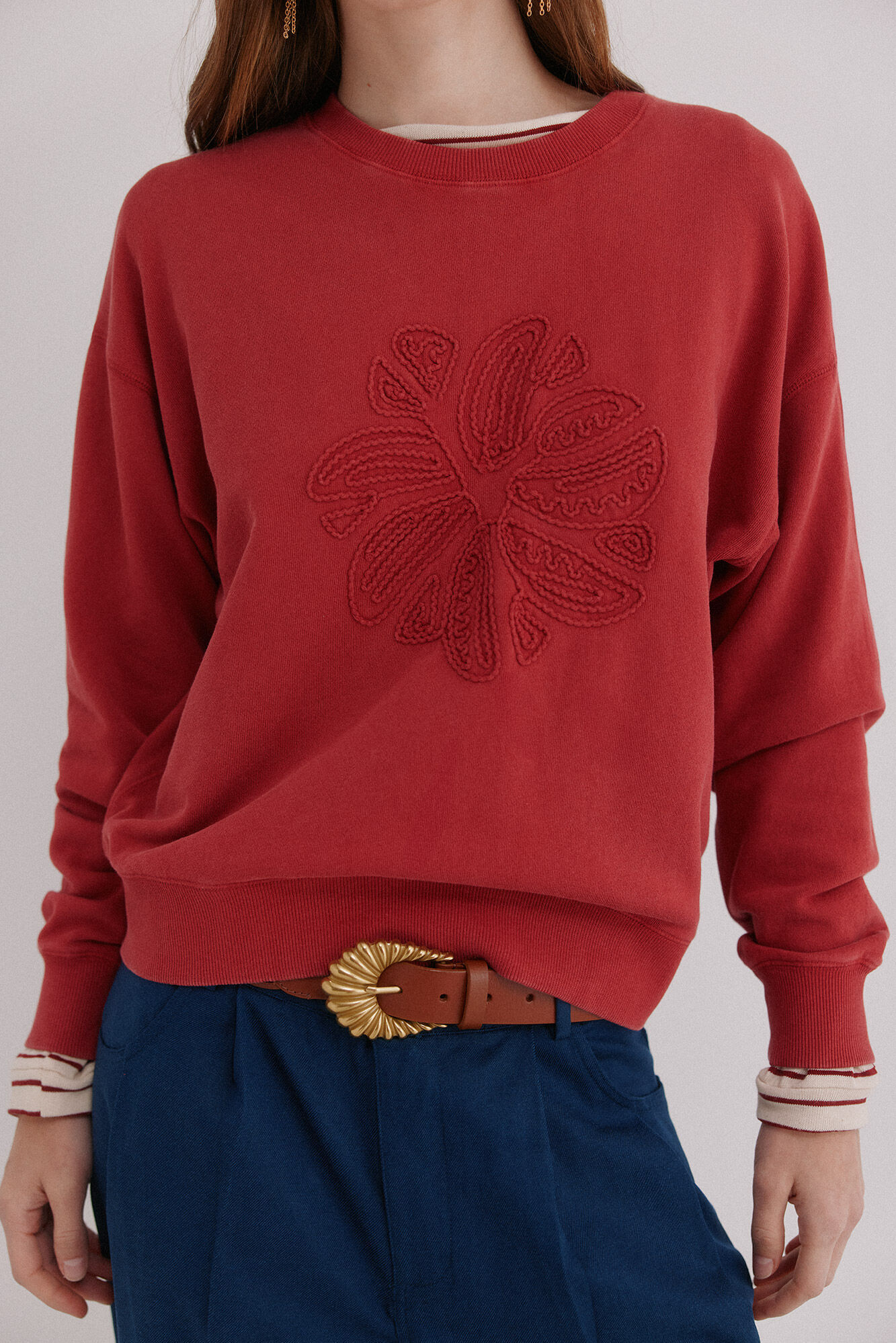 Hoss Intropia Menc&iacute;a. Sweatshirt lavada