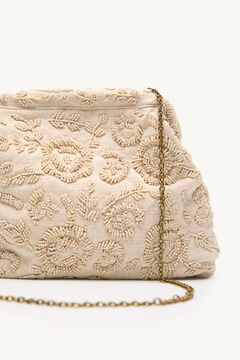 Hoss Intropia Nelsa. Bolsa bordado Beige