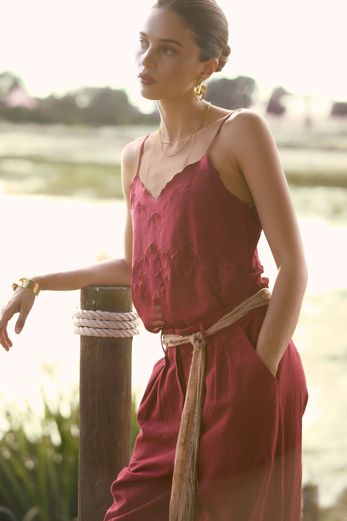 Hoss Intropia Gabriela. Top de al&ccedil;as