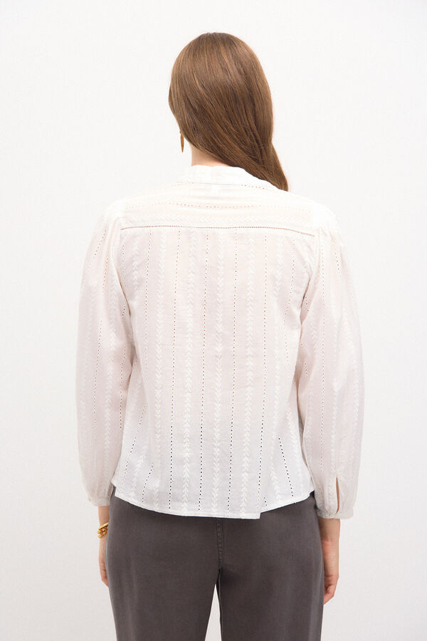 Hoss Intropia Claire. Blusa jaretas Blanco