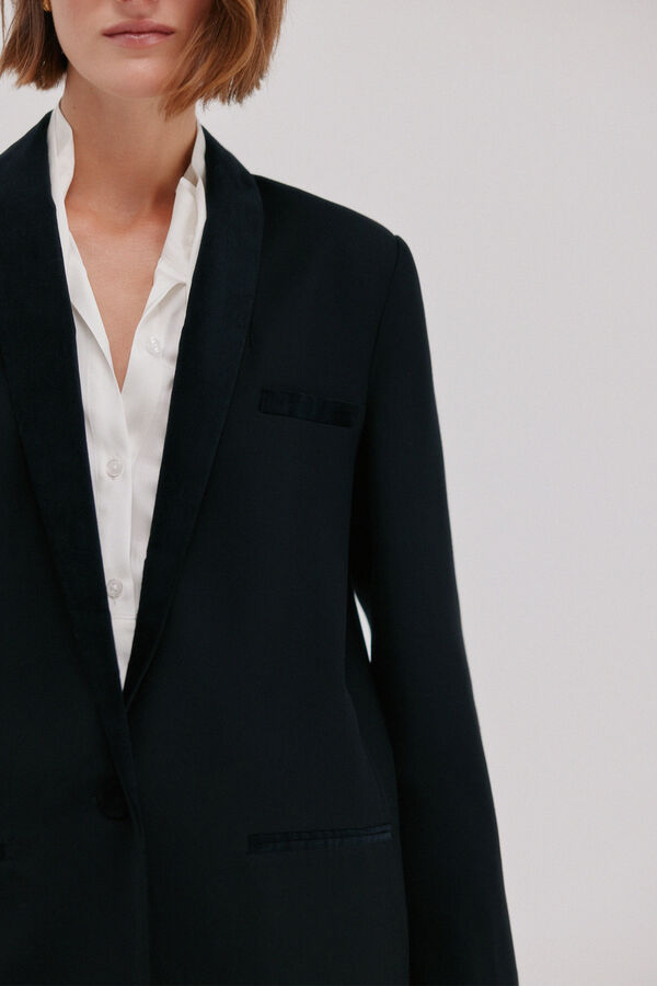 Hoss Intropia Esmeralda.Blazer smoking Negro