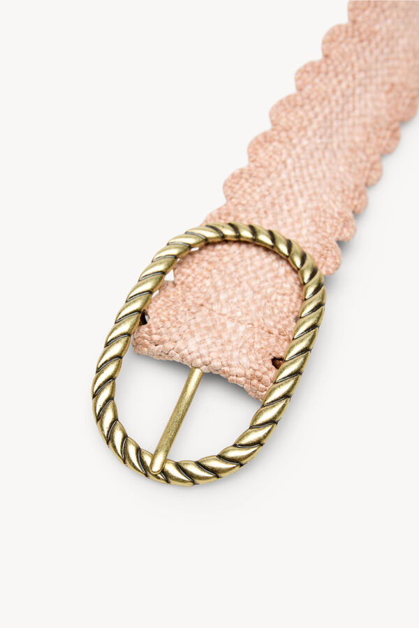 Hoss Intropia Lauren. Cinto de r&aacute;fia Subiu