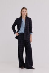 Hoss Intropia Emerald. Blazer aos quadrados Azul