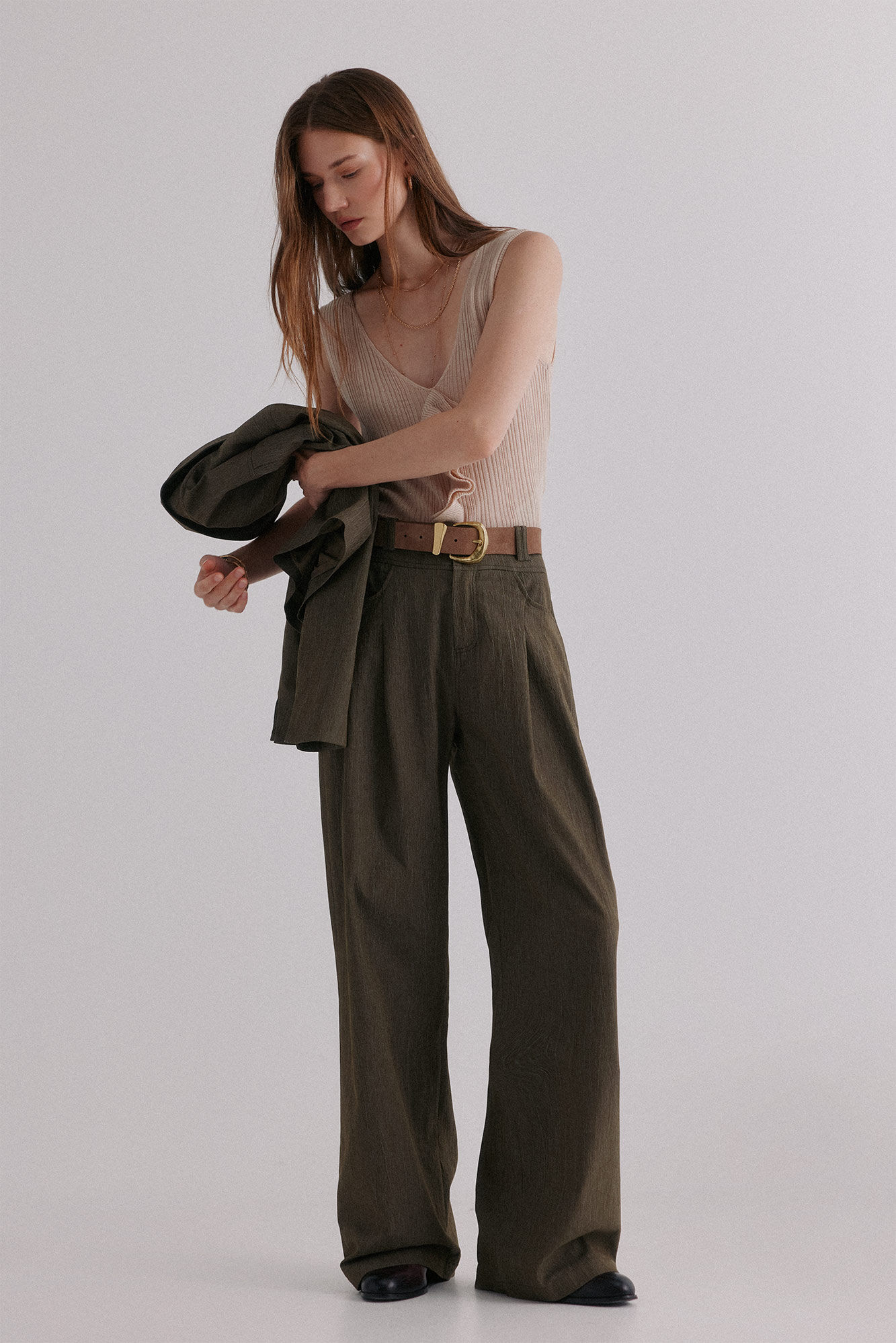 Hoss Intropia Paola. Cal&ccedil;as plissadas